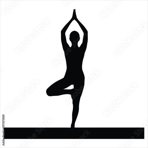 A person in a serene yoga pose on a mat