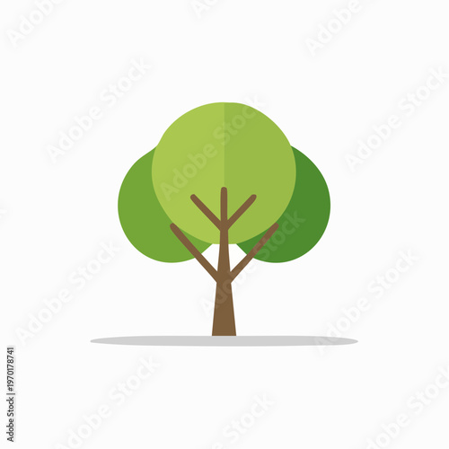 Minimalistisches Baum Icon Vektor