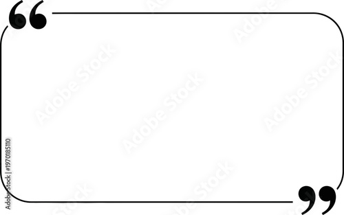 Quote box with quotation marks for highlighting text