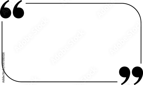 Quote bubble with rounded corners for highlighting key statements