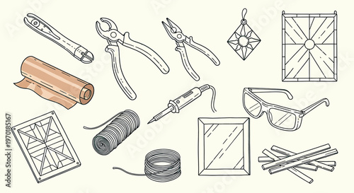 Hand drawn plumbing fixtures and components isolated on transparent background a detailed sketch collection