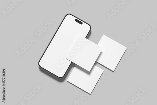 Social Media Post Mockup Your Design Blank