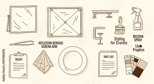 Technical drawings of door and window hardware hinges locks and mechanisms isolated on transparent background