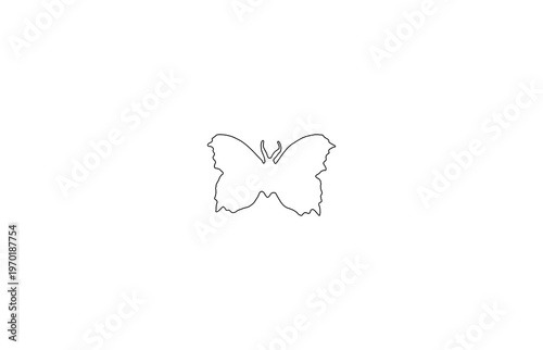 Butterfly Outline Vector Icon