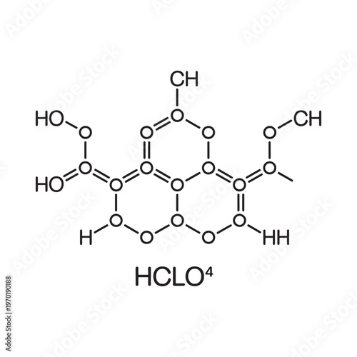 Chemical structure of trichloroisocyanuric acid with molecular formula displayed