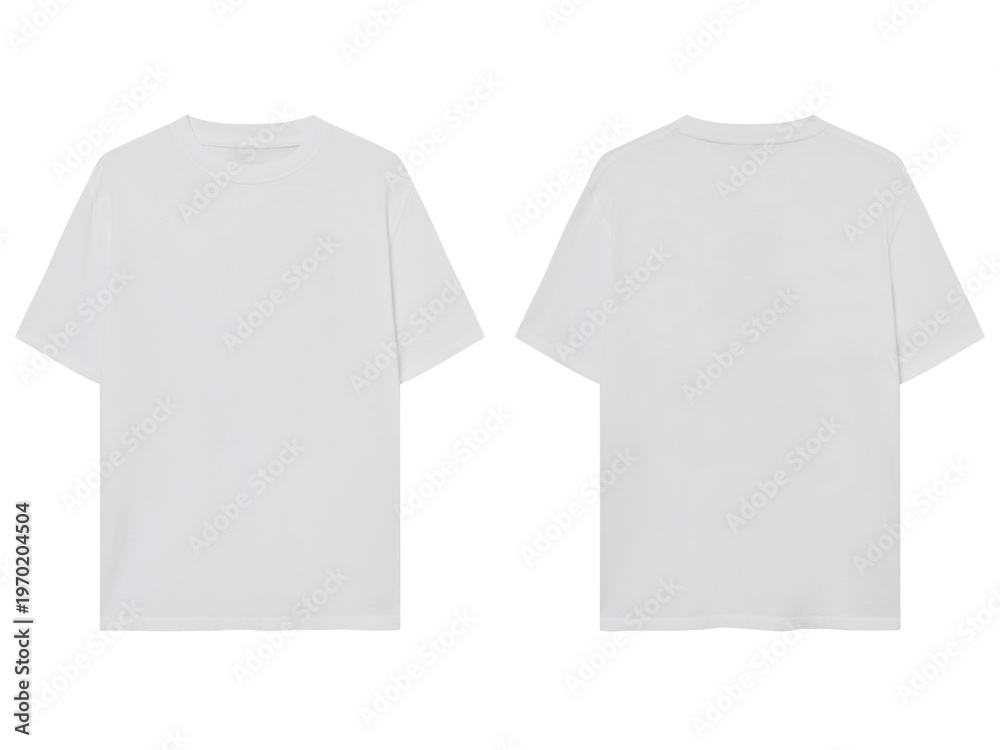 Naklejka premium White turtleneck sweaters with ribbed cuffs and hems displayed side by side