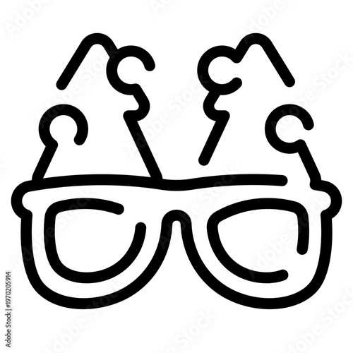 Glasses with Tree decoration