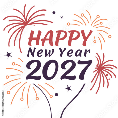 New Year 2027 Celebration happy new year party holiday