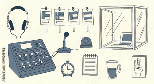 Vintage security system components isolated on transparent background a detailed illustration of early 20th century technology