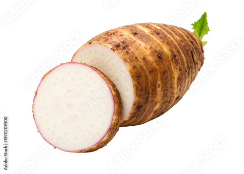 taro isolated on a transparent background.