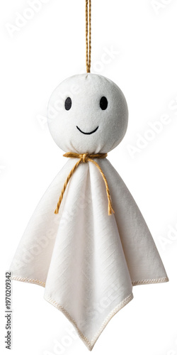 teru teru bozu weather doll isolated on a transparent background.
