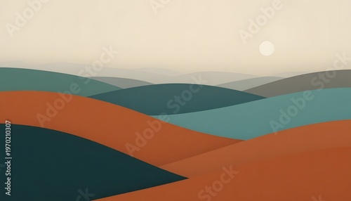 A serene desert landscape under the glow of a full moon