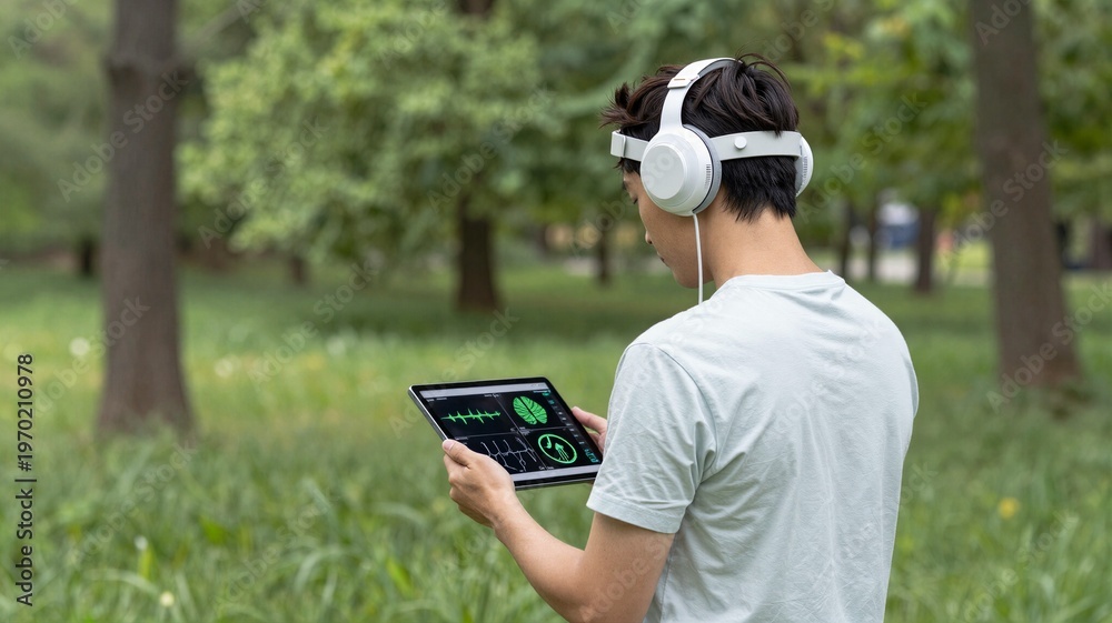 Fototapeta premium Portable BCI Field Testing
