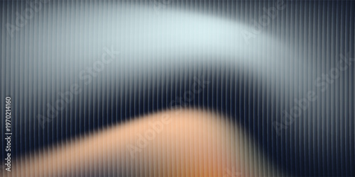 Vector ribbed glass texture background. Blue white grey purple ribbed glass. Mesh gradient. acrylic ribbed bath surface. Reeded glass background semitransparent overlay.