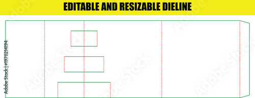 Customizable Cardboard Display Box Dieline Template for Retail Product Presentation Solutions