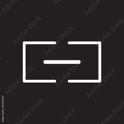 Link icon vector for web and mobile apps.