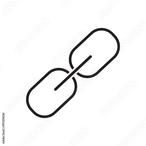 Link icon vector for web and mobile apps.