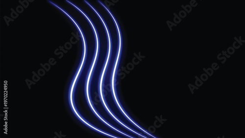 Blue glowing line