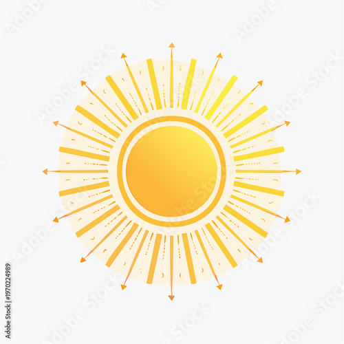 Sonne Icon Minimalistisch