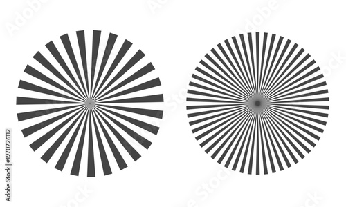 Siemens stars. Diagnostic test for eyes