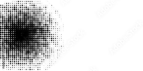 Set of black halftone dots background. dots style