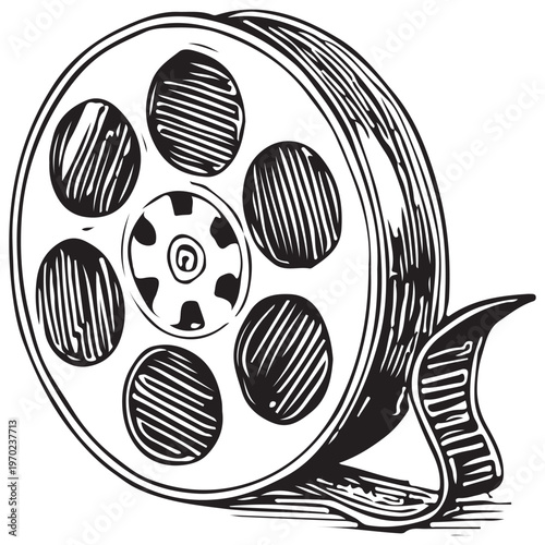 Film Reel Canister for Movie Storage, Cinema Production and Media Archiving