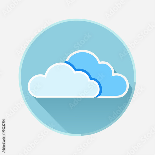 Wolke Icon Minimalistisch