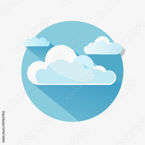 Wolke Icon Minimalistisch