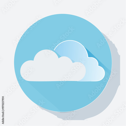 Wolke Icon Minimalistisch