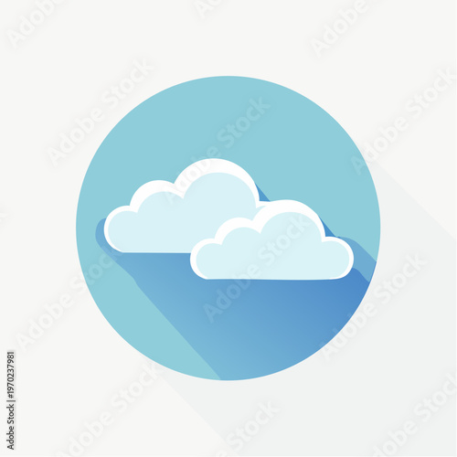 Wolke Icon Minimalistisch