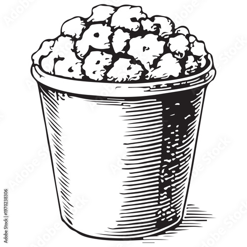 Popcorn Bucket for Cinema Snacks, Movie Theater Experience and Entertainment