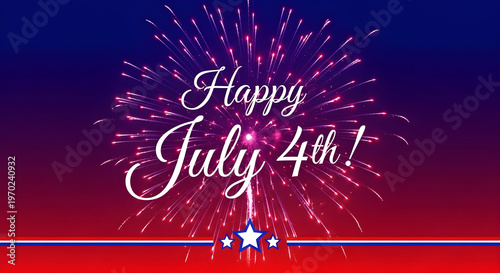 Spectacular independence day fireworks a vibrant july 4th celebration with patriotic colors and festive greetings