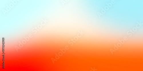 Abstract blurred blue, yellow and orange background. Summer concept