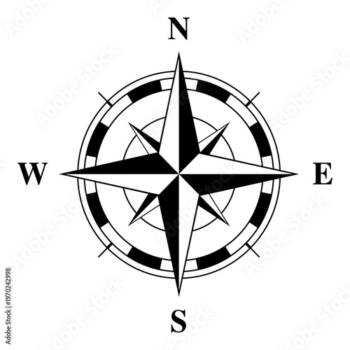 Compass rose symbol