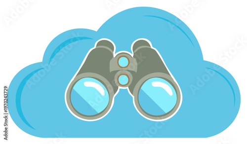 Binoculars on a Cloud for Cloud Computing and Data Searching