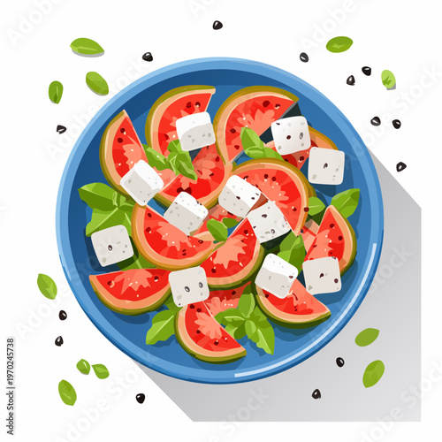 Wassermelonen Feta Salat