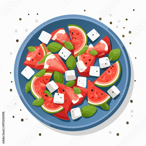 Wassermelonen Feta Salat