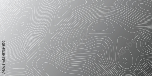 Abstract wavy contour Background. Ocean topographic line map with curvy wave isolines. Topographic map lines abstract contour geography scheme for cartography vector illustration.