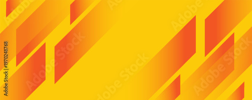 Modern Orange and Yellow Abstract Background with Dynamic Geometric Gradient Shapes, Bright Energy Header Design, Vibrant Minimalist Vector for Corporate Presentation, Web Banner, and Tech Poster.