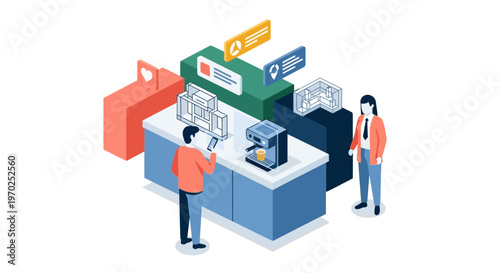 Isometric AR kitchen appliance placement and design tool