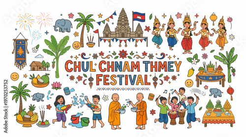 Chul Chnam Thmey Festival Cambodia - New Year Celebration