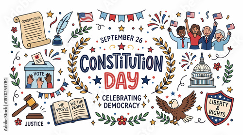 Constitution Day Celebration - Democracy, Vote, Freedom
