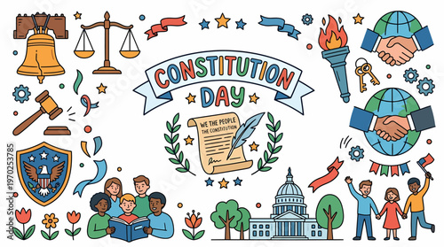 Constitution Day Celebration - USA Symbols and People