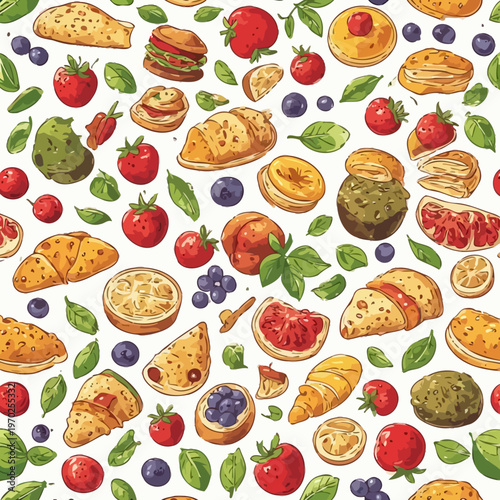 Food Pattern Design Very Cool
