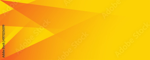 Modern Orange and Yellow Abstract Background with Dynamic Geometric Gradient Shapes, Bright Energy Header Design, Vibrant Minimalist Vector for Corporate Presentation, Web Banner, and Tech Poster.