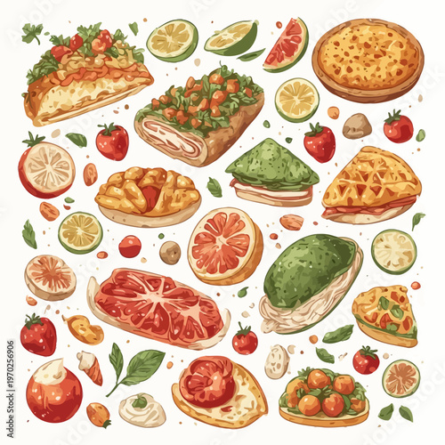 Food Pattern Design Very Cool