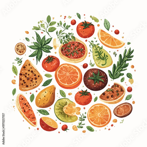 Food Pattern Design Very Cool