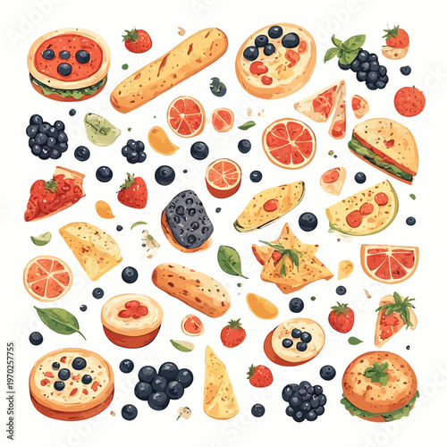 Food Pattern Design Very Cool