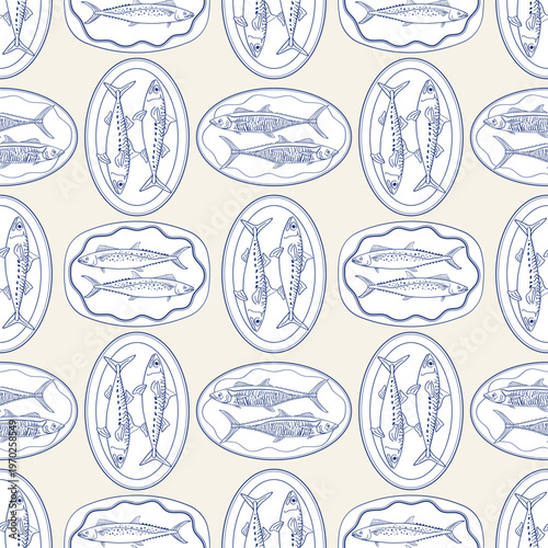 Vector Hand drawn illustration blue colour of summer,coastal,Graphic elements. seamless patterns for fabric, textiles, clothing, wrapping paper, backdrop, banner, illustration, abstract backgrounds.
