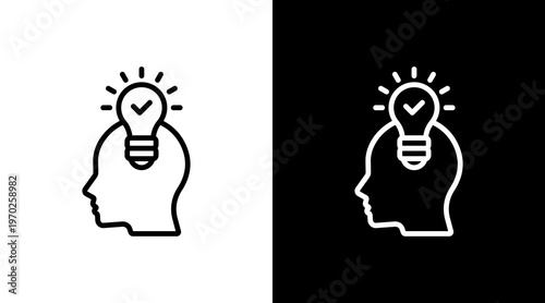 Problem-Solving White Icon Set Design